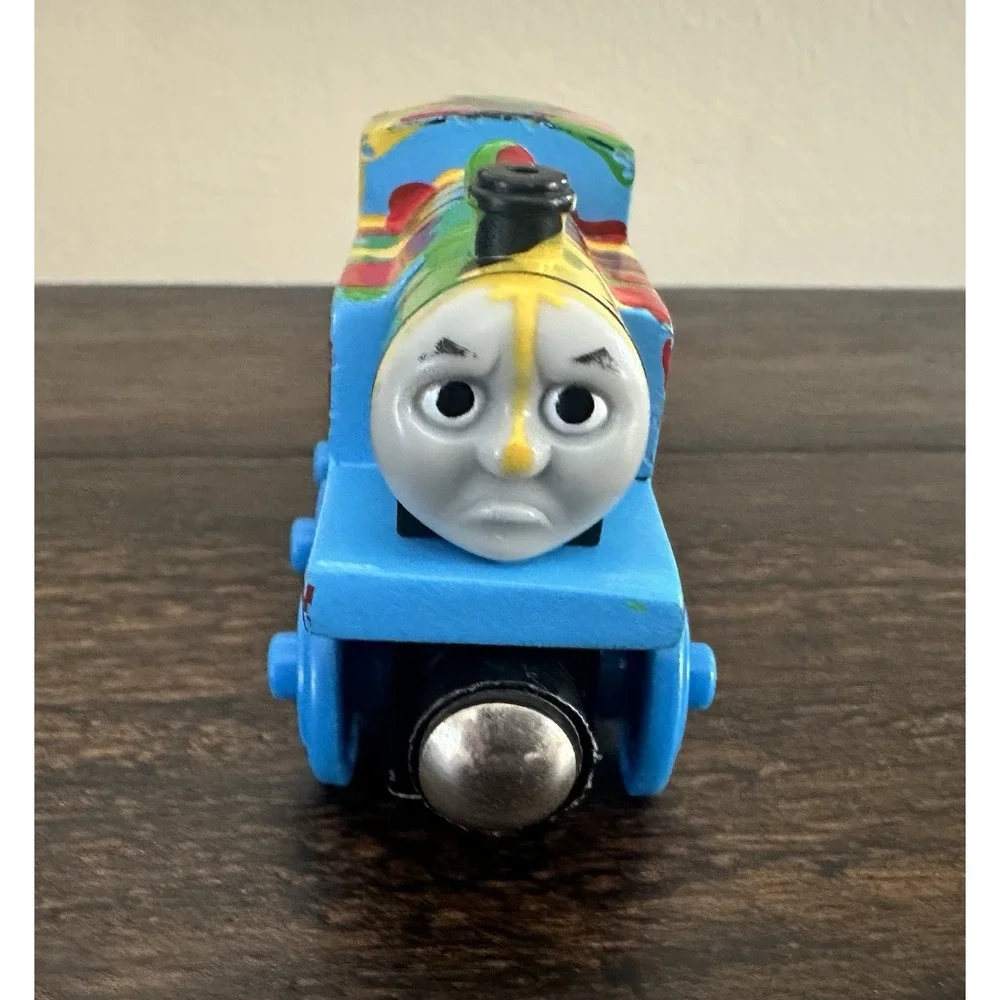 PAINT SPLATTERED Thomas and Friends Wooden‎ Railway Train